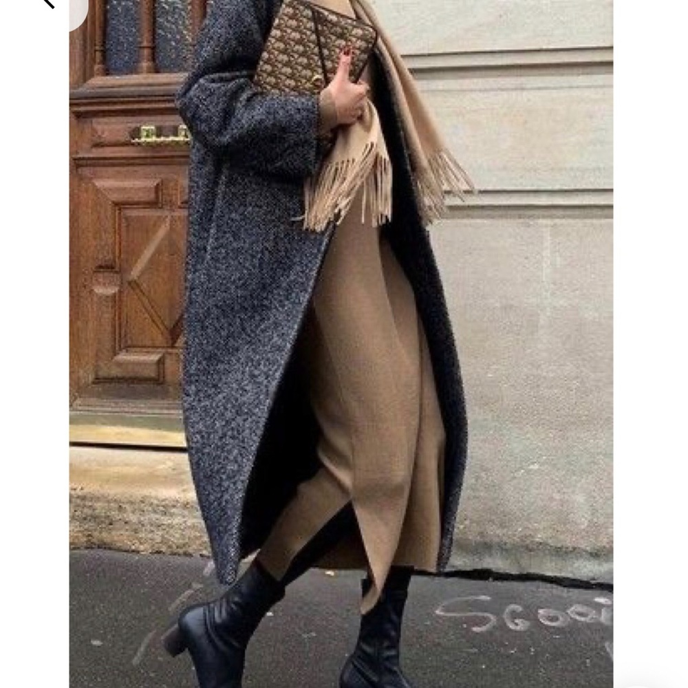 Wool double face coat